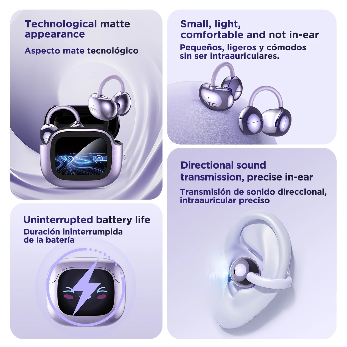 Bluetooth Wireless Headset HTC NE32 TWS Bluetooth 6.0 HiFi Sound