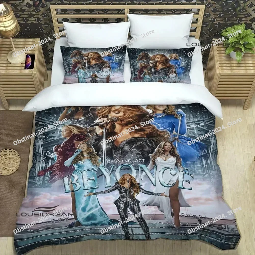 

Beyonce Giselle Knowles Bedding Set Printed Bed Set Duvet Cover Sheet Pillowcase Soft Quilt Cover Full Queen King Size luxury