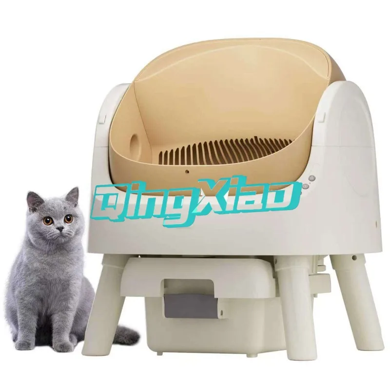 

Fully Automatic Cat Litter Box Large Open Smart Electric Scooper With Deodorizing And Splash Proof For Multiple Large Cats