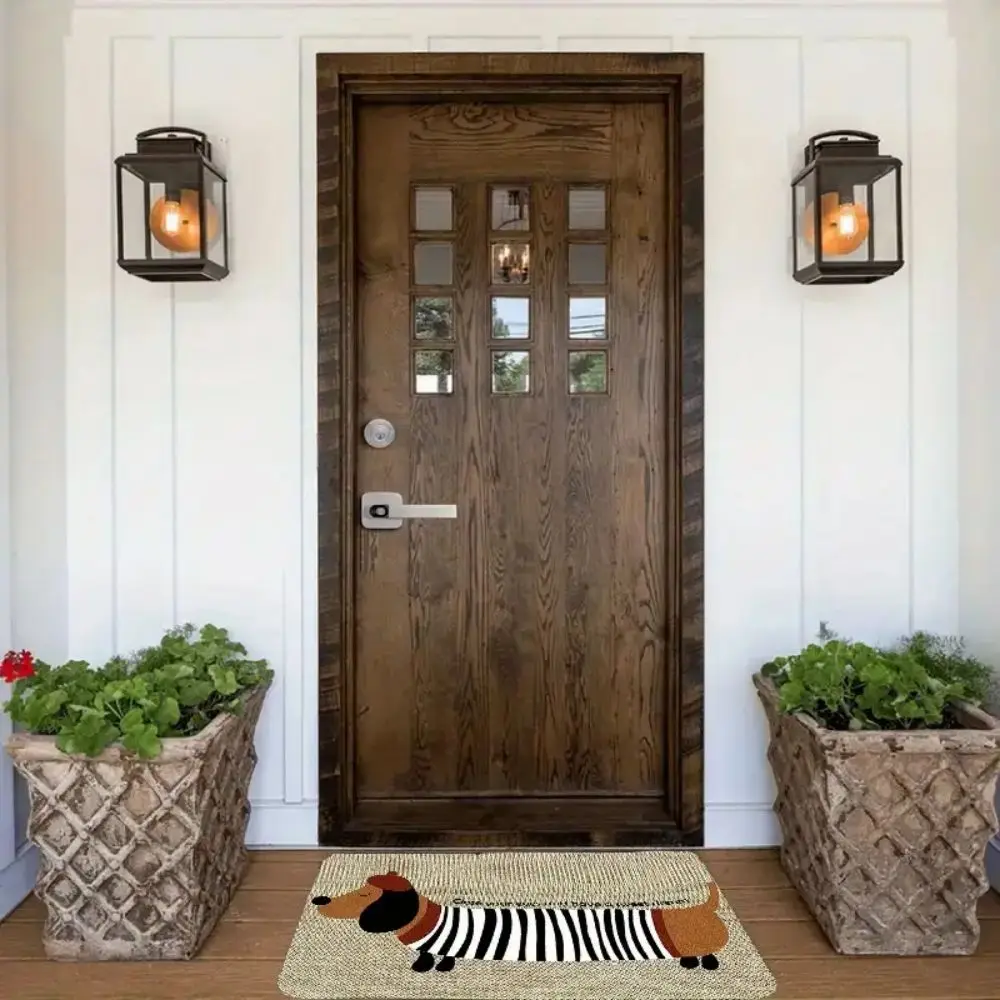 VIKAMA Sausage Dog Welcome Mat for Indoor and Outdoor Entrance Carpets, Kitchen, Bedroom Floor Mats, Home Decoration