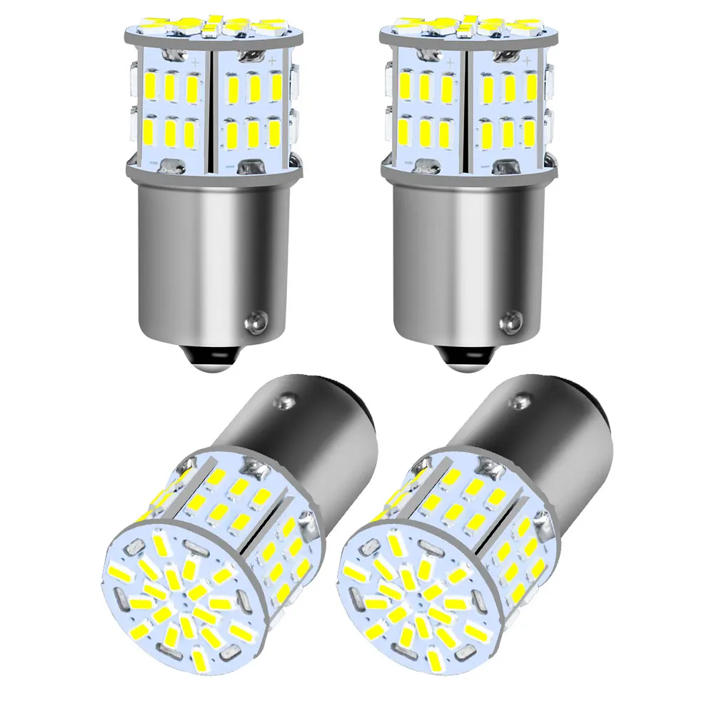 2/4/6/10PCS Ultra Helle P2MAX Led-lampen 1156 BA15S S25 G18 P21W 1157 BAY15d P21/5W 12V Weiß Auto Bremse Reverse Nebel Stick Lichter