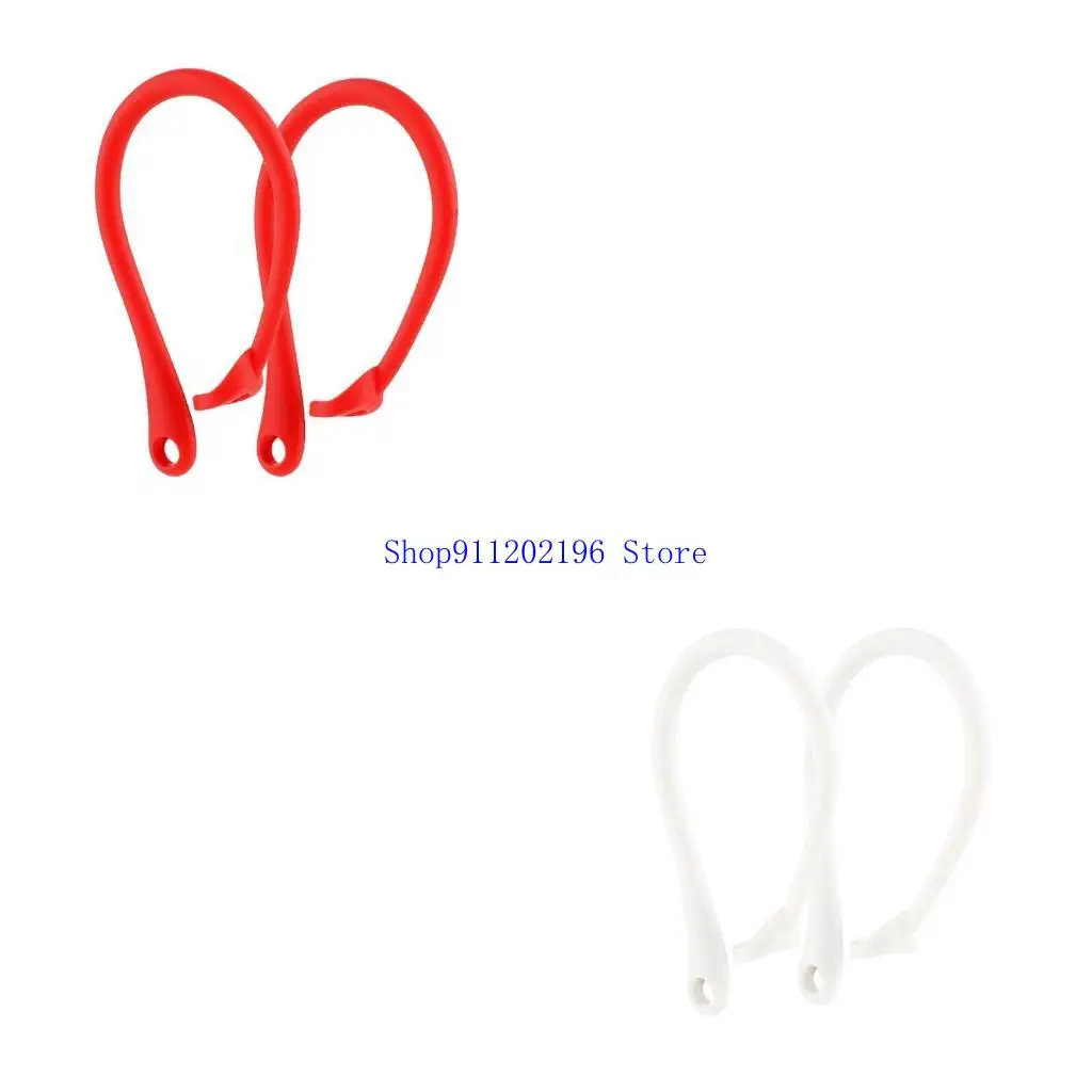 P82A 1Pair Anti -Lost Earhook Soft Silicone Antippping Rape