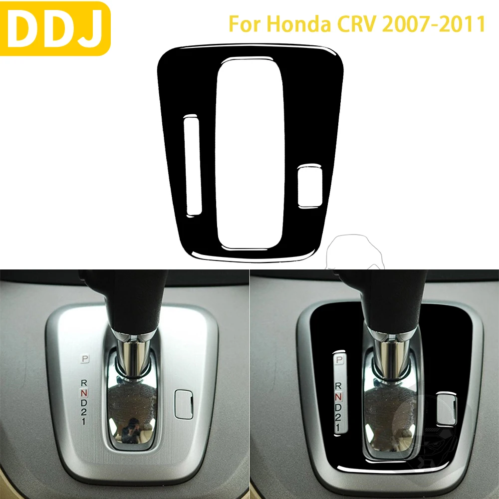 

For Honda CRV 2007 2008 2009 2010 2011 Accessories Car Plastic Black Interior Gear Indicator Frame Trim Sticker Decoration