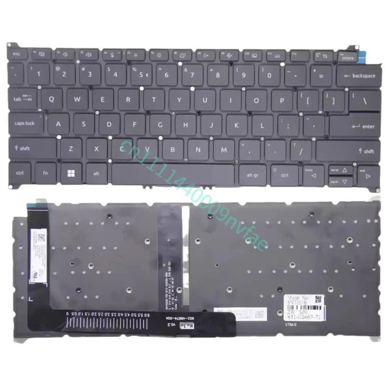 US for Acer N21C2 N21H1 N21H3 N22C8 N23C6 SFG14-41 SF314-512/513/44/59/71 Laptop keyboard 0.3