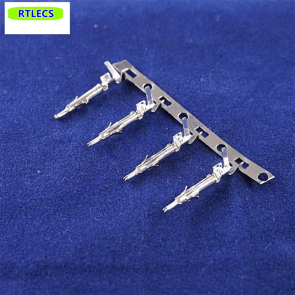 100pcs Male Contact Pin Tin Crimp 18-22 AWG Stamped Connector FL 4.14 mm 0.163\