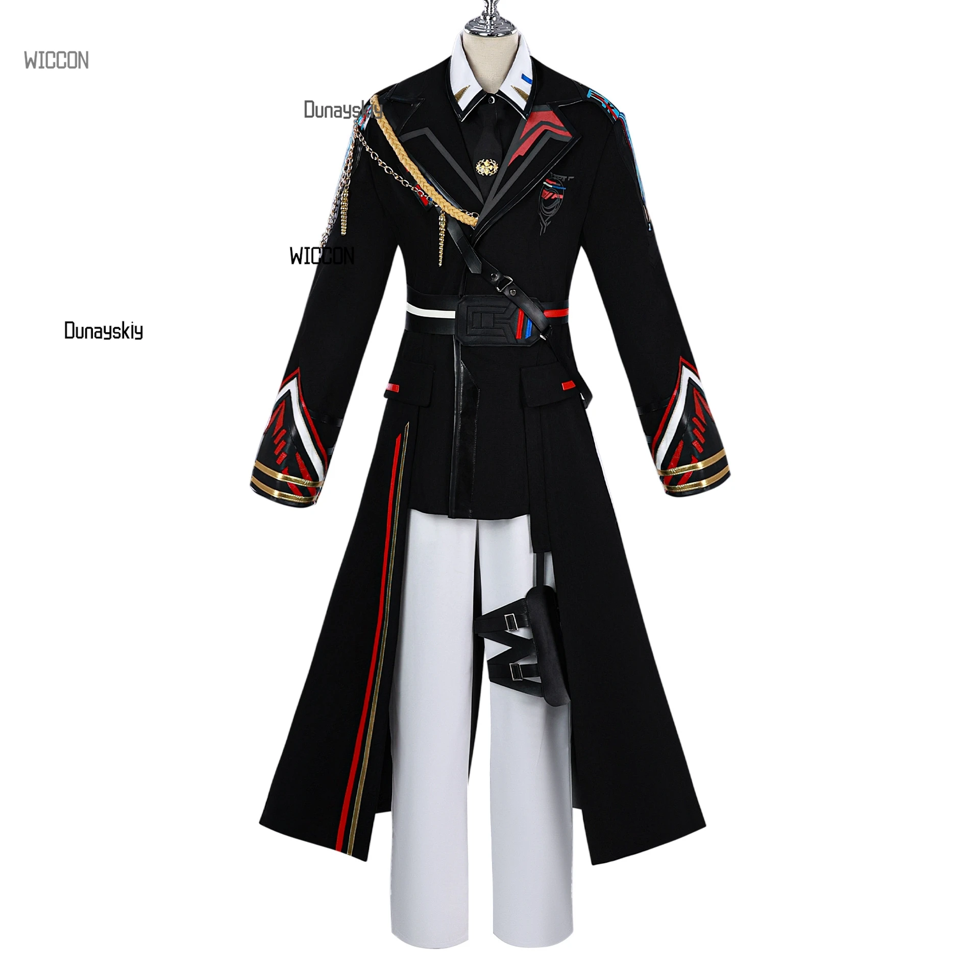 เกมความรักและ Deepspace Xia Yizhou คอสเพลย์เครื่องแต่งกาย Deep Space Fleet Officer อะนิเมะชุดสําหรับชายที่กําหนดเอง