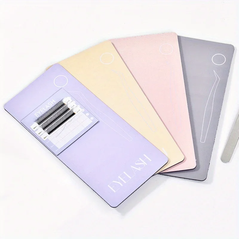 Women Magnetic False Eyelash Tweezers Holder Soft Anti Fall Board False Lash Display Pallet Specialized For Eyelash Grafting