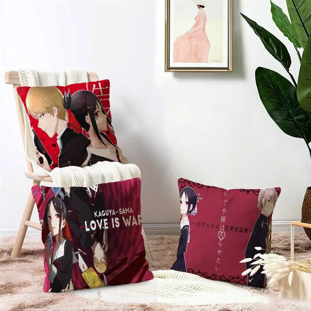 Anime K-Kaguya-Sama Love Is War Pillow Anime Pillow Sofa Bed Head Pillow Cover Cushion Cover 45x45 cm Fashion