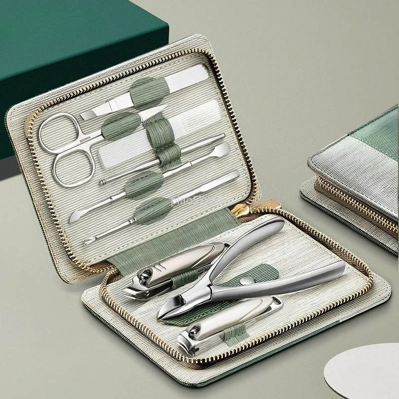 Nail Clipper Set Anti-Splash Large Toenail Cutter File Scissors Manicure Kit