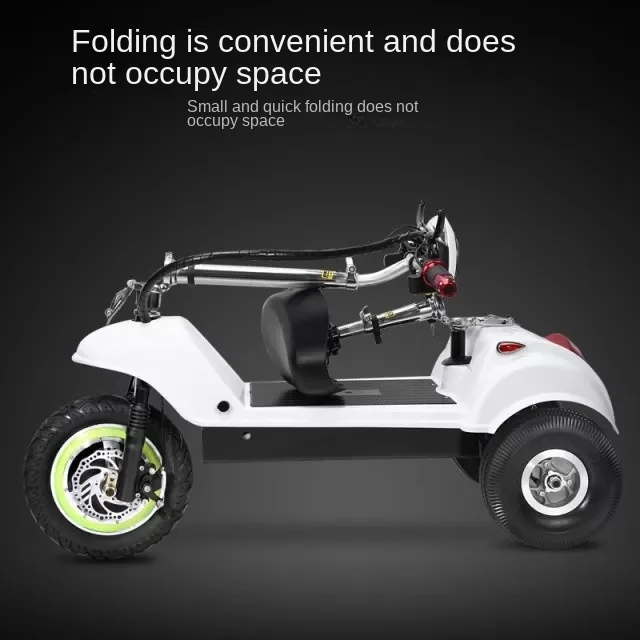 YY Folding Electric Car Convenient Adult Small Battery Car Electric Three-Wheel