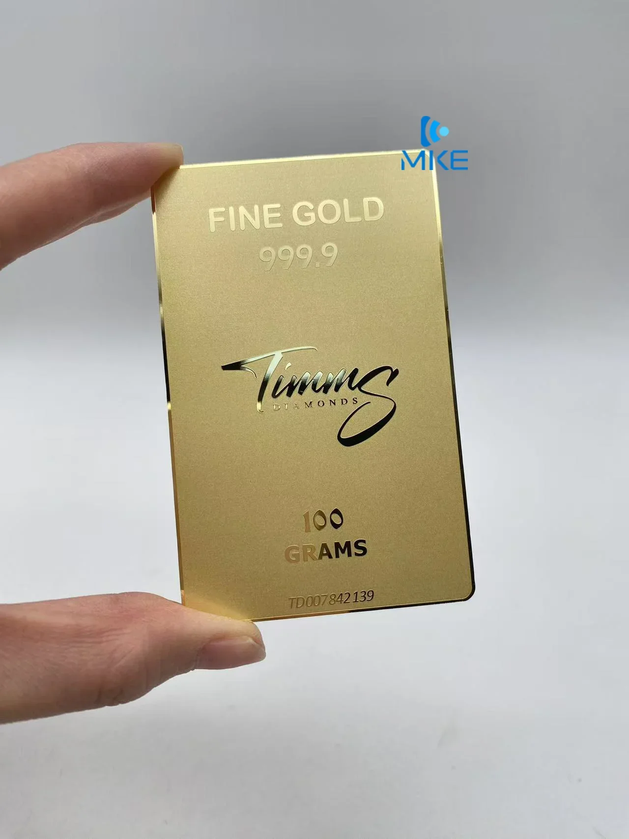 Cartões de metal comerciais de aço inoxidável preto e prateado DU