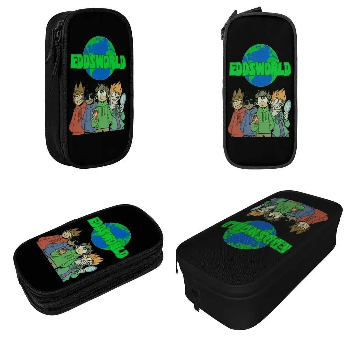 

Eddsworld World Cartoon Anime Pencil Case Double Layer Large-capacity Kids Pen Case Perfect Gifts