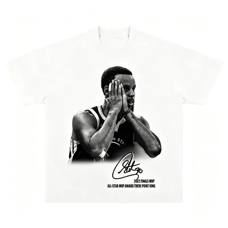 Men's Stephen Curry Graphic Tee - Heavy Cotton Vintage Washed Black, 2022 Finals MVP 3-Point King Signature Print, Breathable Light Basic Basics Casual Retro Hip-Hop Streetwear for Basketball Fans & Women's Graphic Tees Vintage T-Shirts