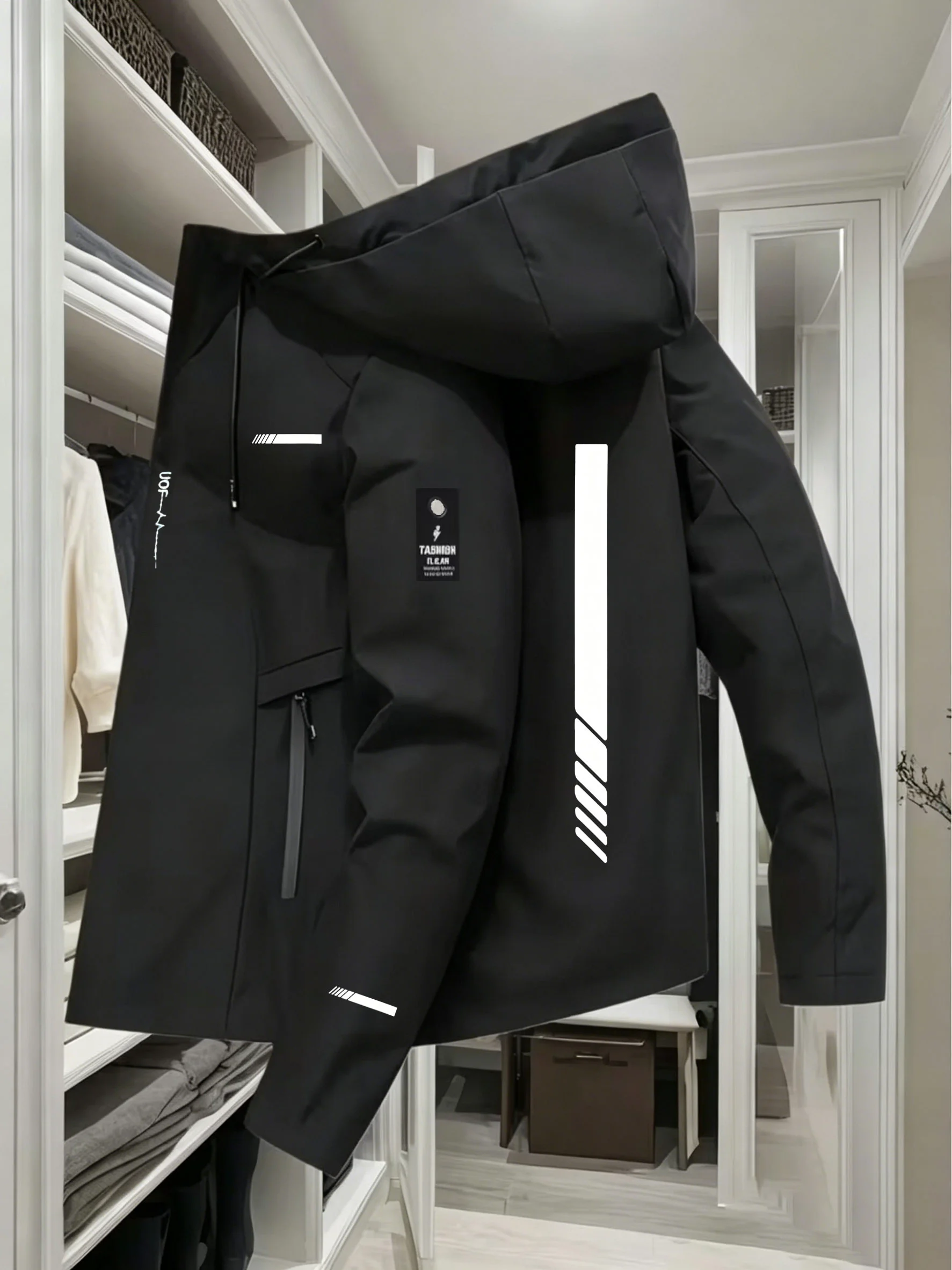 Unisex Hooded Assault Jacket for Autumn, Multifunctional Windproof and Waterproof Casual Jacket for Outdoor Hiking and Commuting