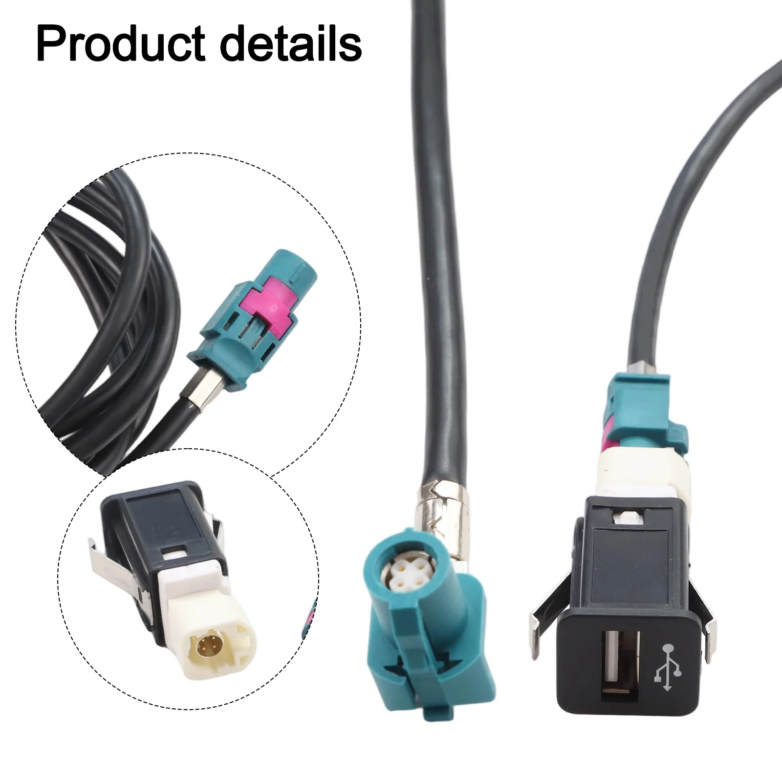 Reliable Car Charging Adapter Connector USB Interface Cable 4 Pin Connection Practical Design Reliable Performance