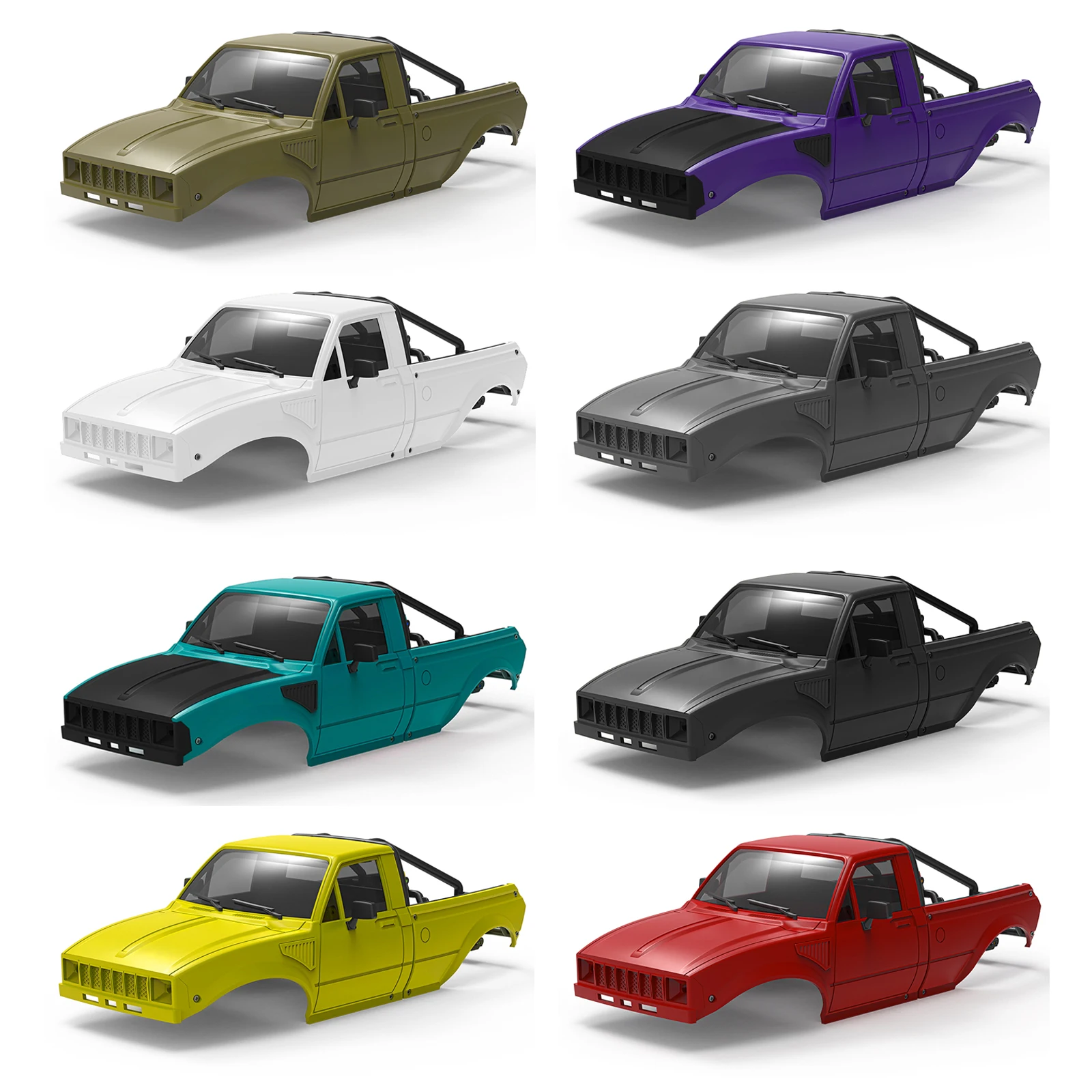 

IR60-24 Pickup Hard Body Shell, колесная база 133 мм для 1/24 RC Crawler Axial SCX24 C10 Bronco Jeep Wrangler Base Camp 4Runner Parts