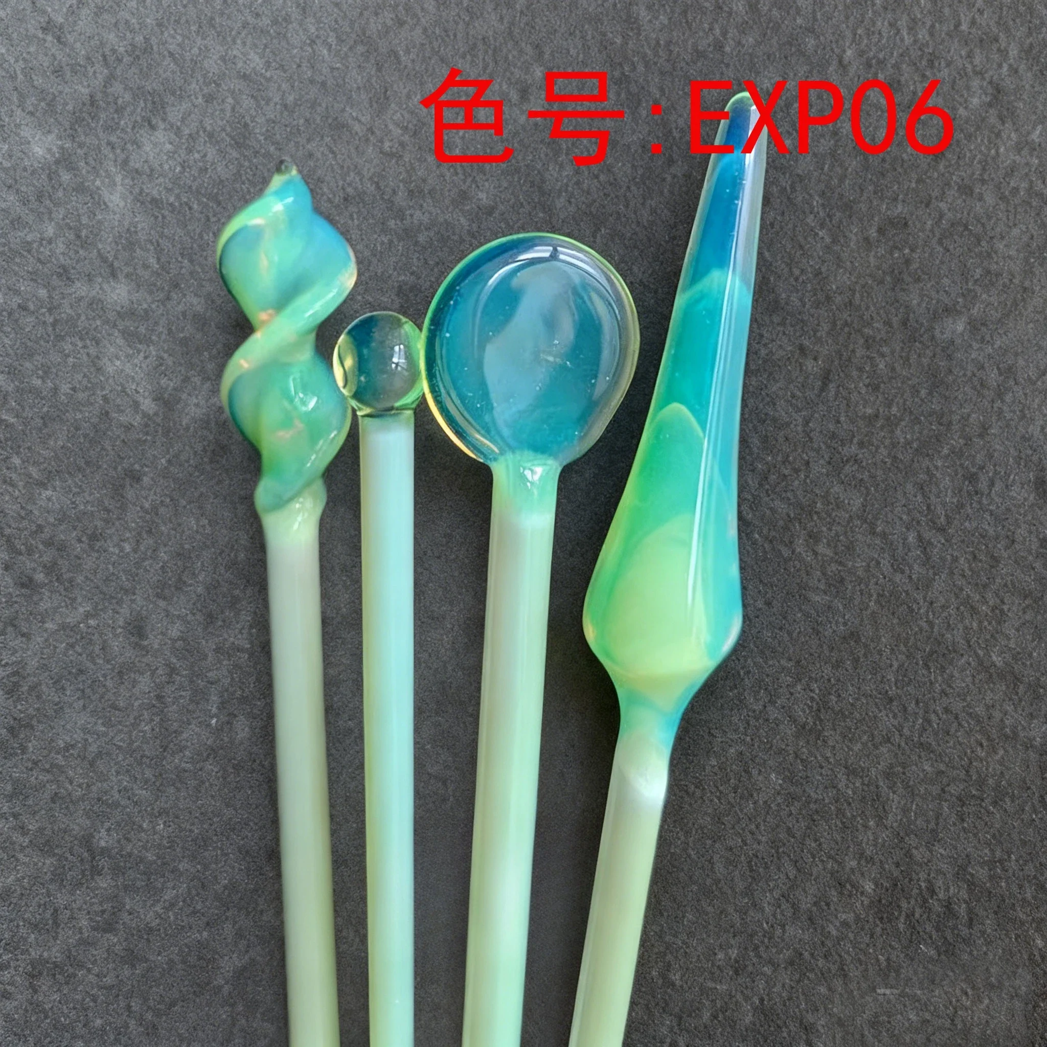 Limited Offer Exp06 Yellow-green, Lighting Glass Color Material, Burned Glass Color Stick, Glazed Hard Material