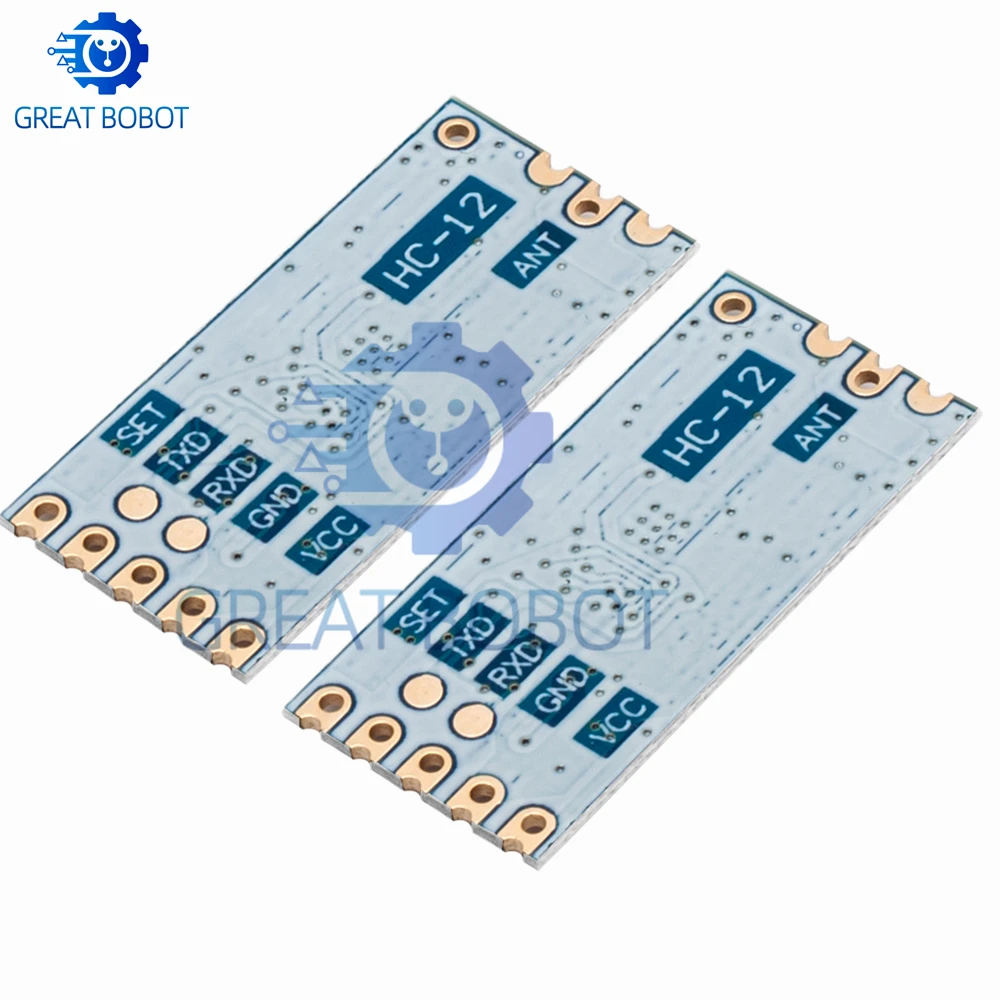 1PCS 1000M Long-Range HC-12 Wireless Module - 433MHz Serial Port w/Antenna for Microcontrollers