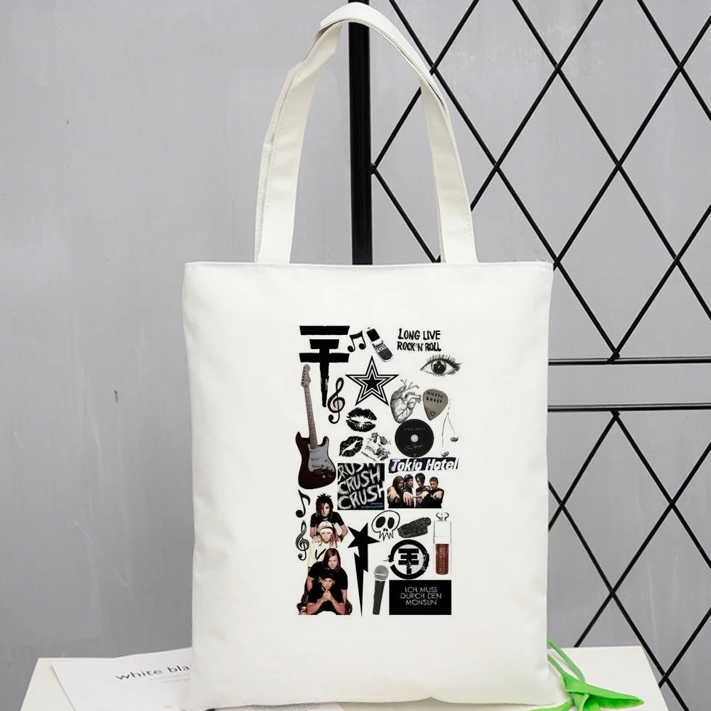 Tokio Hotel tote bag einkaufstasche reusable torba na zakupy shopper shopping femme
