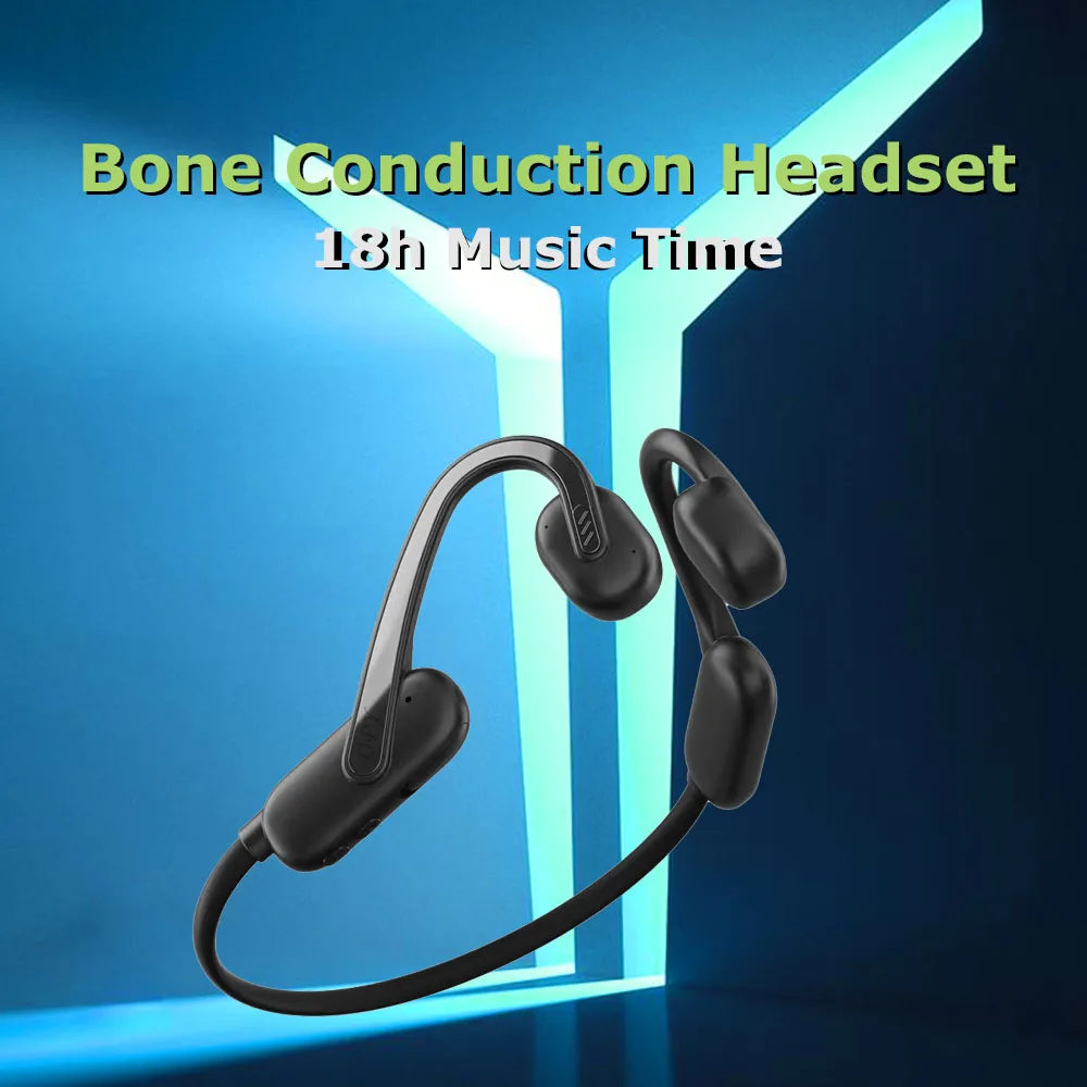 

OPY Bone Conduction Earphones E6 Bluetooth Hifi Ear-hook Wireless Headset with Mic Waterproof Earbud