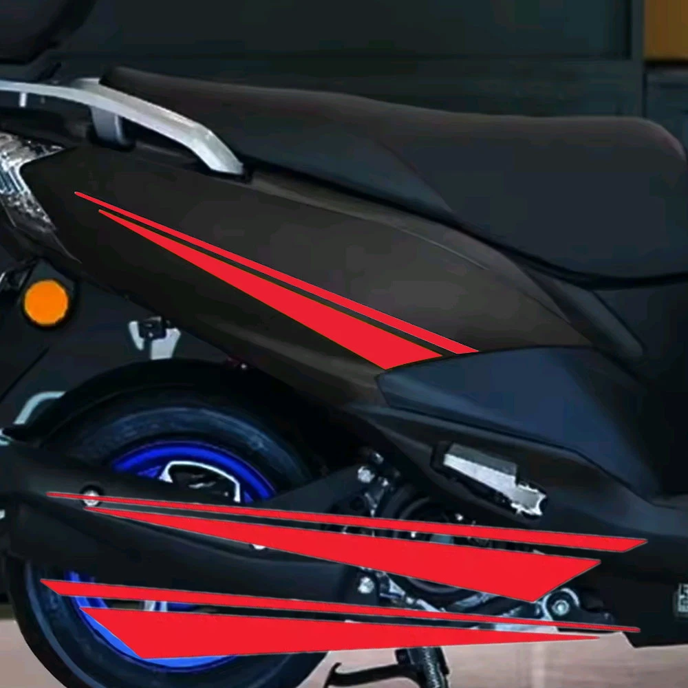 

2 шт., автоаксессуары, крыло кузова мотоцикла, виниловая декоративная наклейка, боковая наклейка на топливный бак, цветная полосатая водонепроницаемая наклейка