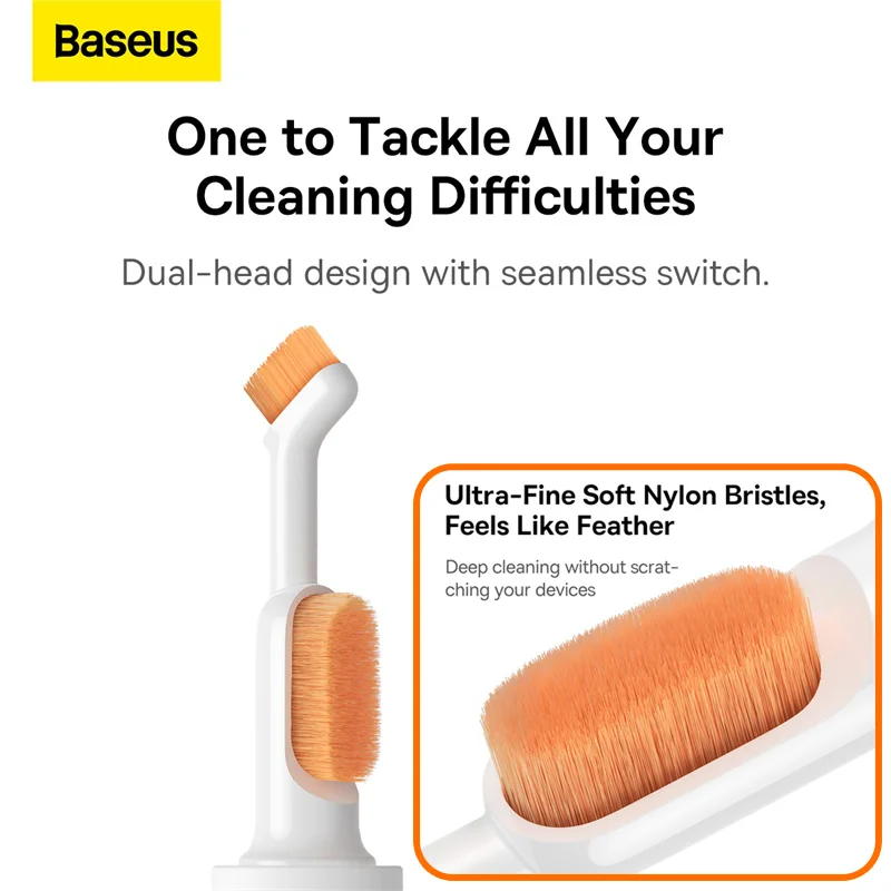 Baseus Wireless Earphones Cleaning Pen For Airpods Pro 3 2 Bluetooth Heaphones Cleaner Kit Brush Earbuds Charging box Clean Tool