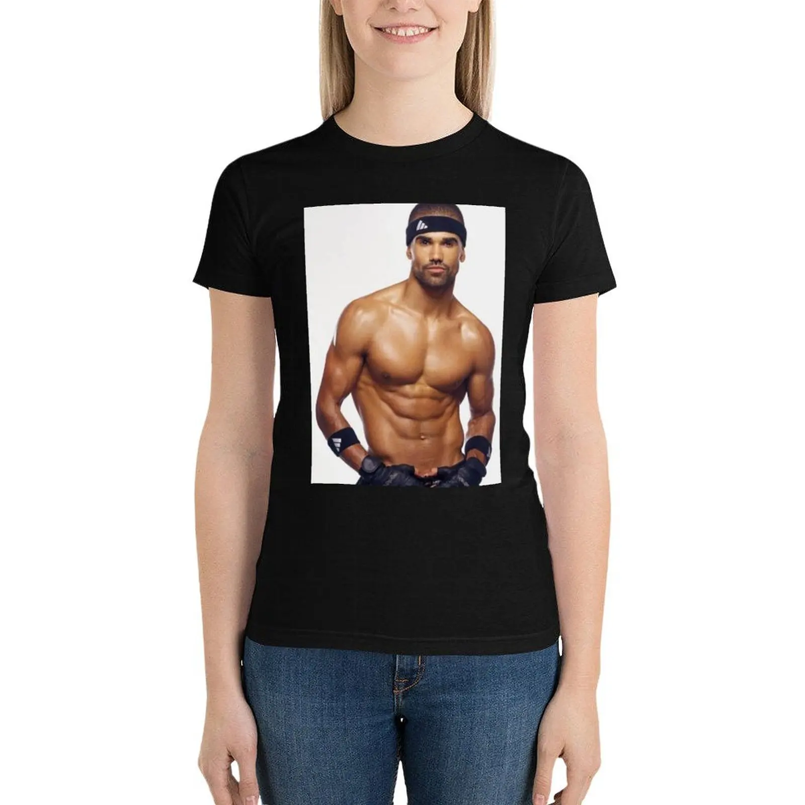 

shemar moore T-Shirt anime clothes korean fashion Women's clothing