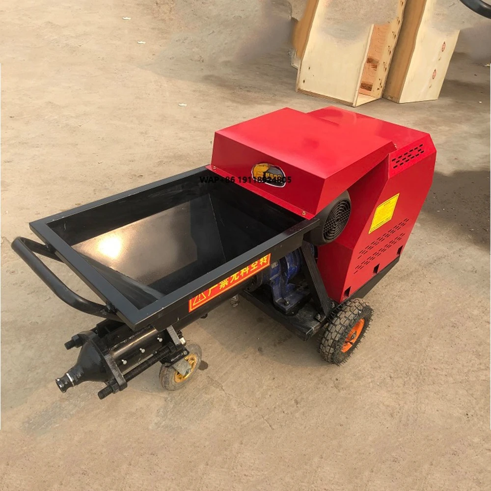 Efficient Cement  Mortel Plaster Sprayer with Mixer Mortar Automatic Cement Plastering Machine
