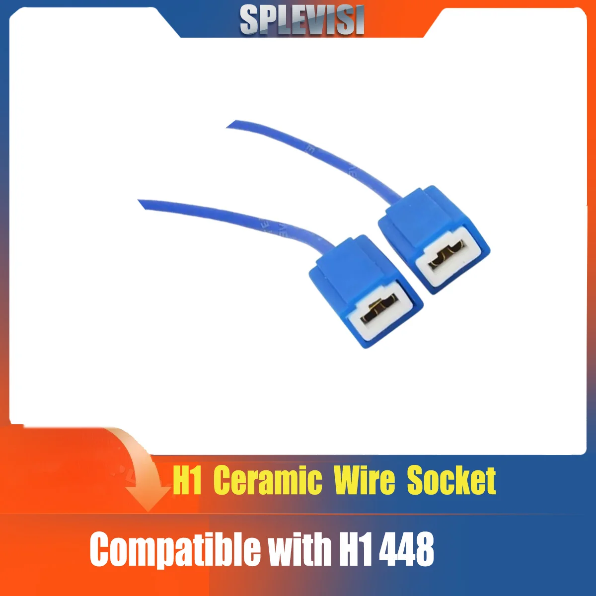

Car H1 448 Headlight Ceramic Bulb Holder Extension Automotive Wire Halogen Adapter Socket Lamp Connector