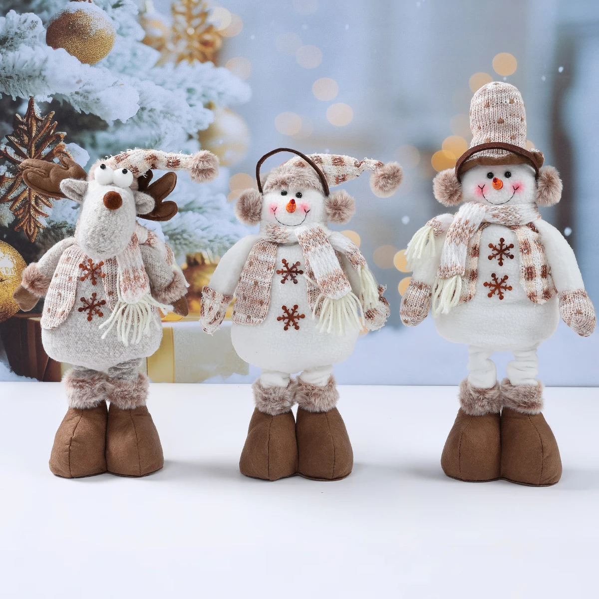 

Telescopic Snowman Doll Merry Christmas Decorations For Home 2025 Christmas Ornament Xmas Navidad Noel Gifts New Year 2026