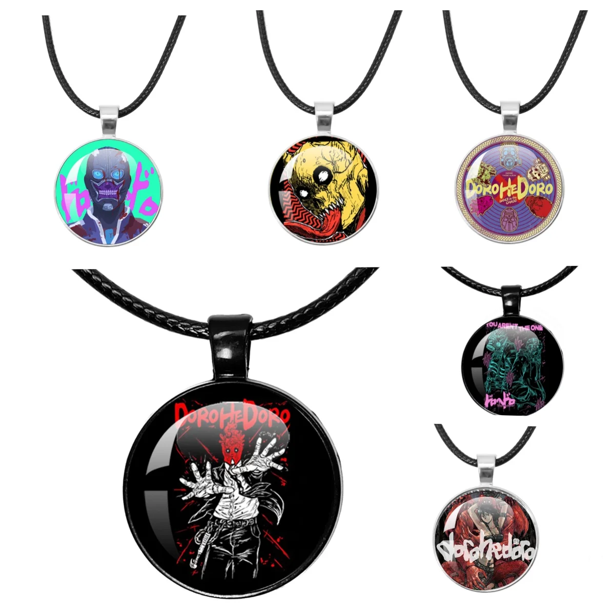 New Necklace Glass Cabochon Monster City Anime Character 25MM Glass Dome Pendant Necklace As A Fan Gift