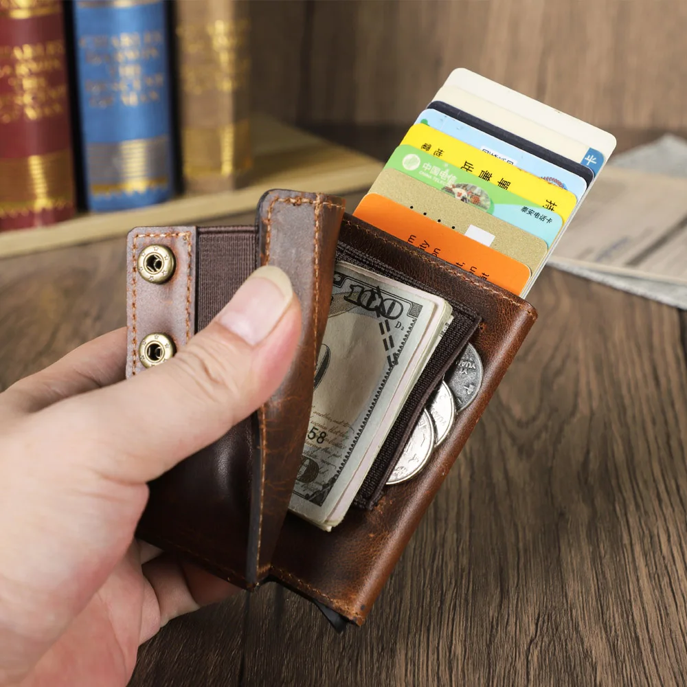 

MAGIC TALE Leather Men Key Wallet Small Male Purse with Coin Pocket Key Holder Man Pouch Housekeeper High Quality Keyring
