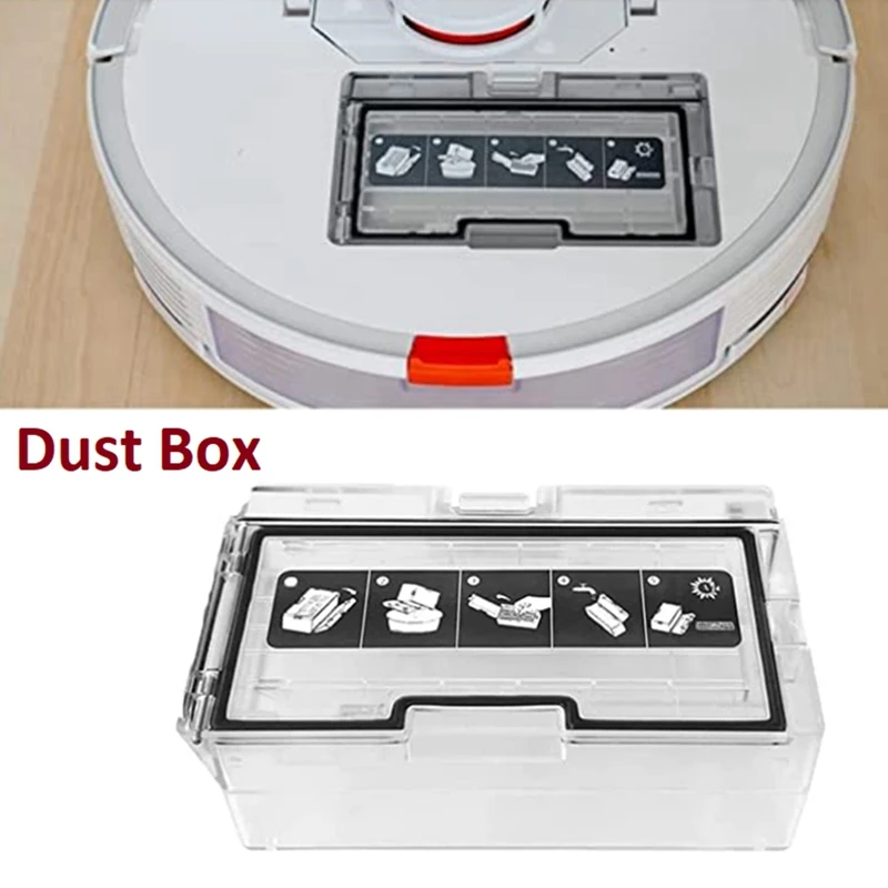 Scatola della polvere per Xiaomi Roborock T7S/G10S/G20S/S8 Pro Robot Aspirapolvere Scatola della spazzatura Accessori Parti