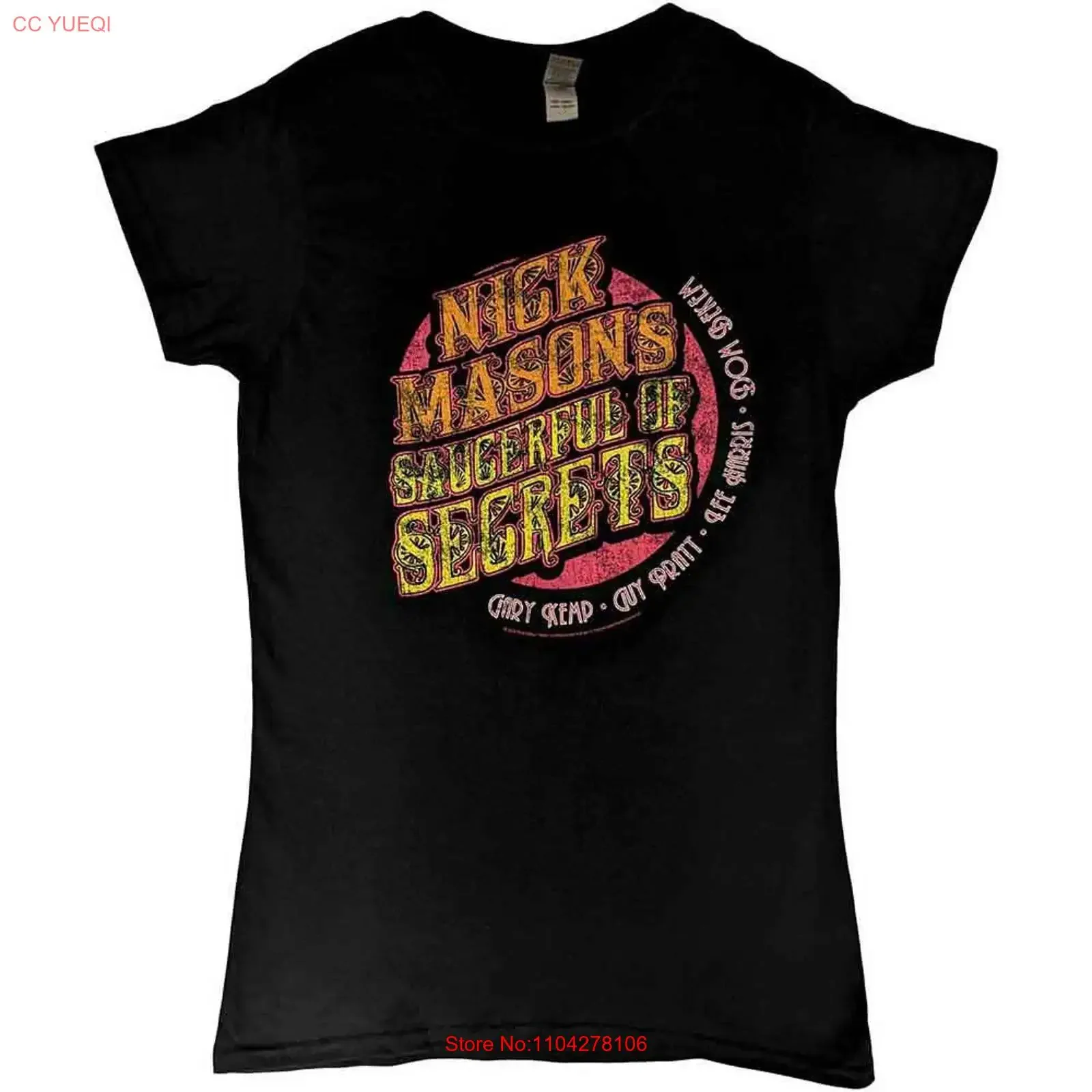 Ladies Mason's Saucerful of Secrets Tour 2022 Official T Shirt Womens vintage Washed Stretched Breathable homme