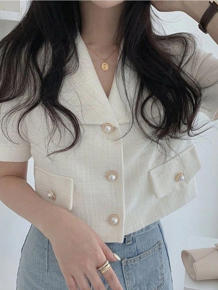 

Long Blazers Woman Elegant Plaid Office Lady Double-Breasted Notched Collar Autumn Business Fashion Slim-Fit Outerwear Chic