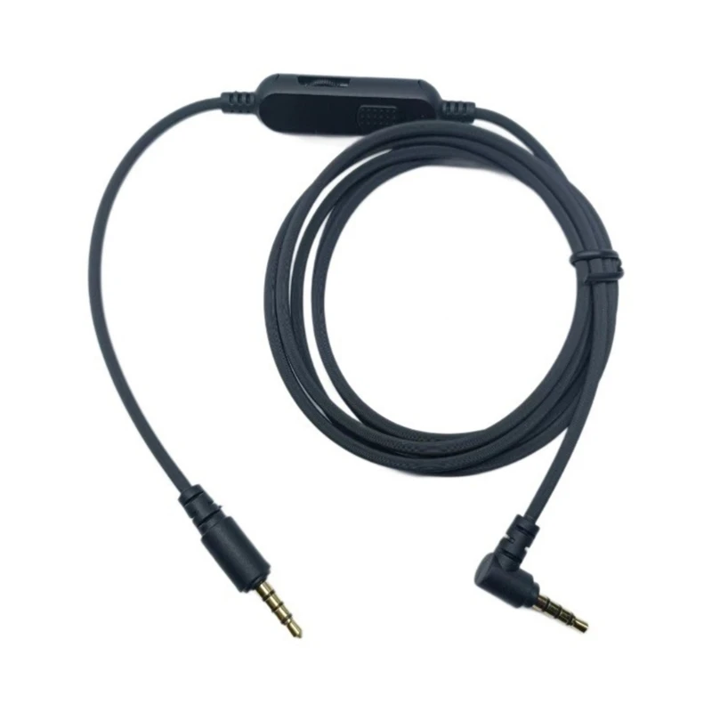 Extensión cable para auriculares Nari, cables flexibles, enchufe chapado en oro D46B