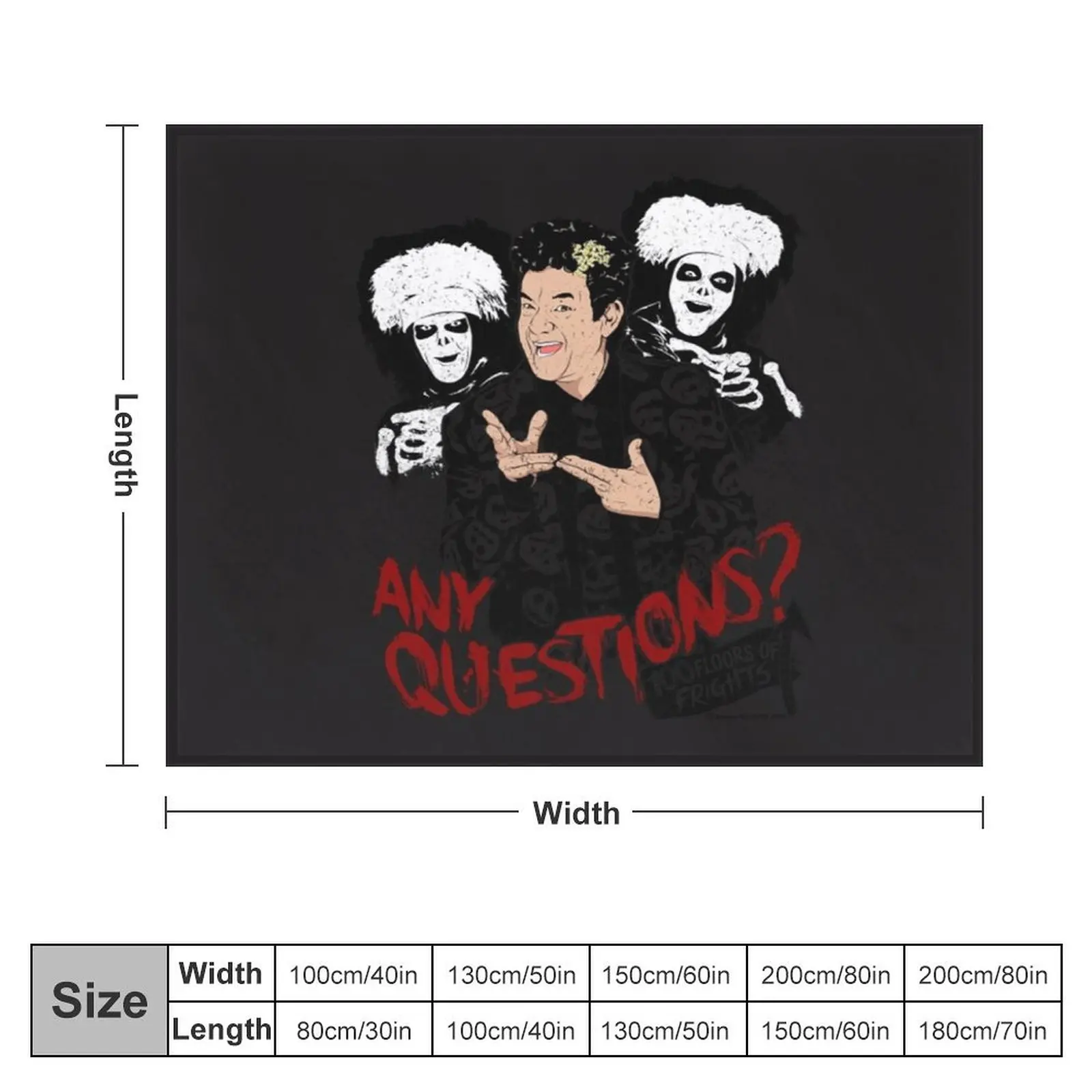 David S Pumpkins Any Questions Throw Blanket Thin Cute Custom Vintage Blankets