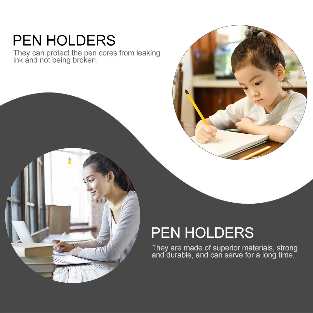 

50Pcs Transparent Pen Holders Empty Rods for Gel Pens Water Soluble Ink Protection Strong Material Comfortable Grip Back to