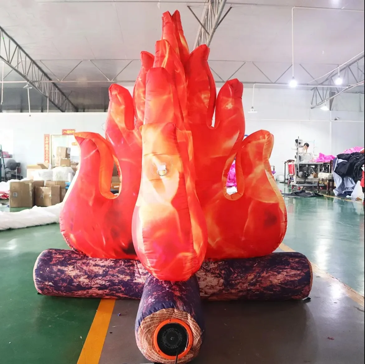 Beautiful advertisement May inflatable bonfire bonfire model fire flame balloon with lighting out-of-home advertising decoration