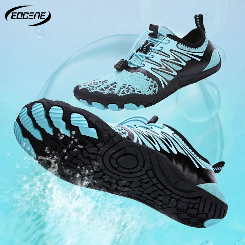 

EOCENE Unisex Barefoot Aqua Shoes Quick-Drying Outdoor Sports Water Sneakers for Beach Swimming Fitness Wading Hiking & Cycling