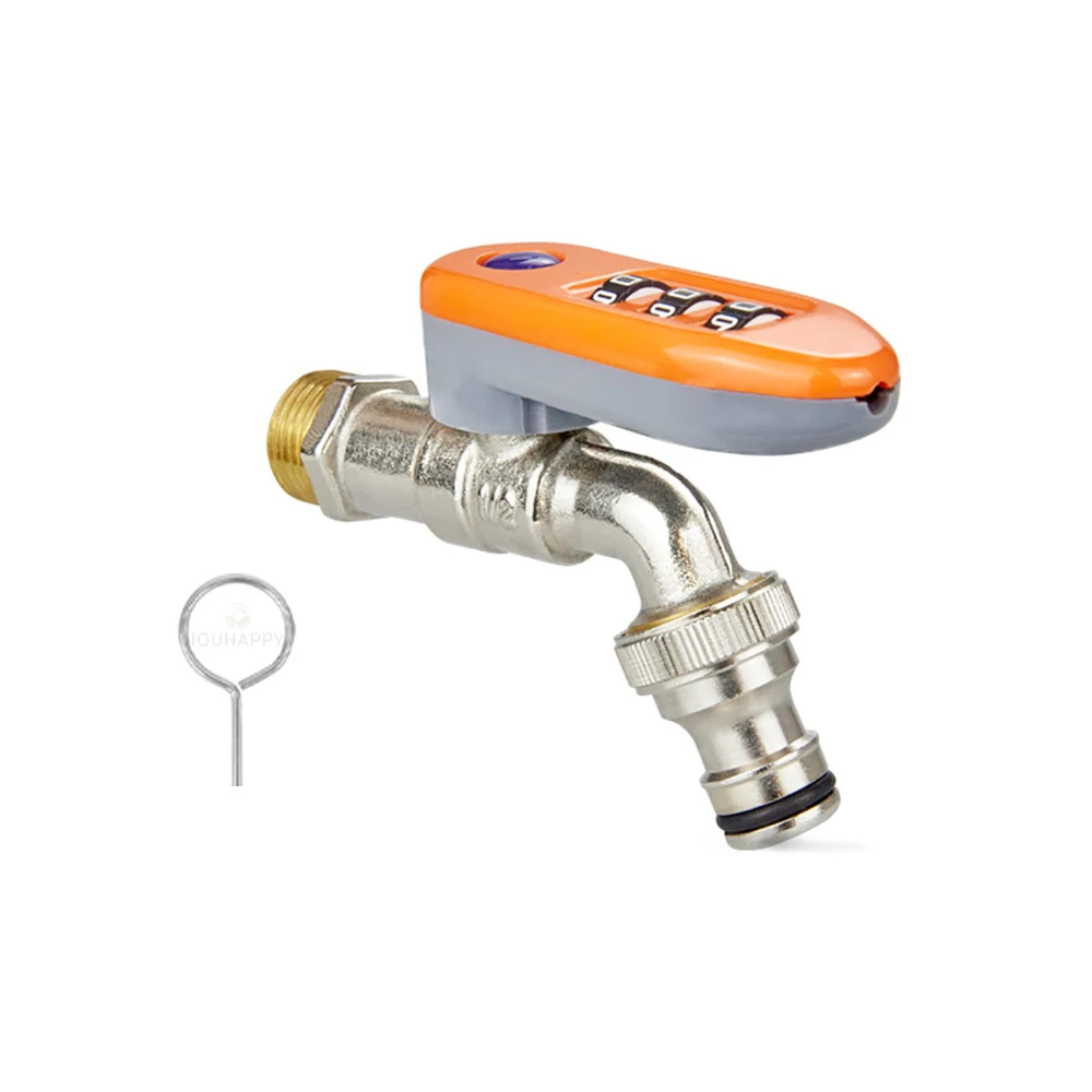 

Lockable Anti-theft Sink Faucet Large Water Flow Outdoor Wall Mounted Water Tap Widely Applicability Hand Washing Basin Faucet