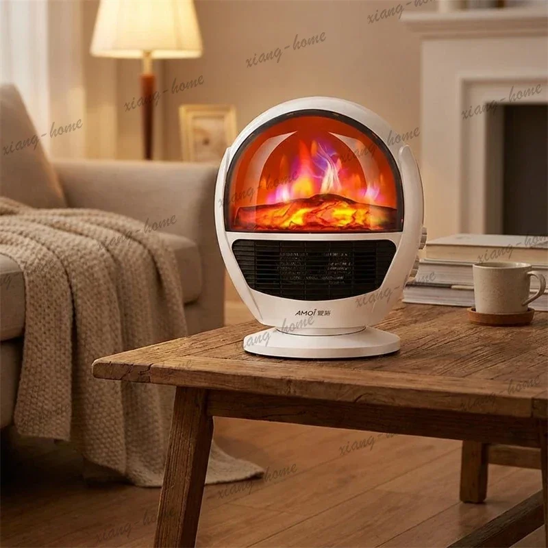 lsHousehold Outdoor Chimeneas Heater Simple Energy-saving Living Room Fireplace Office Small Heater 3D Decorative Fake Fireplace