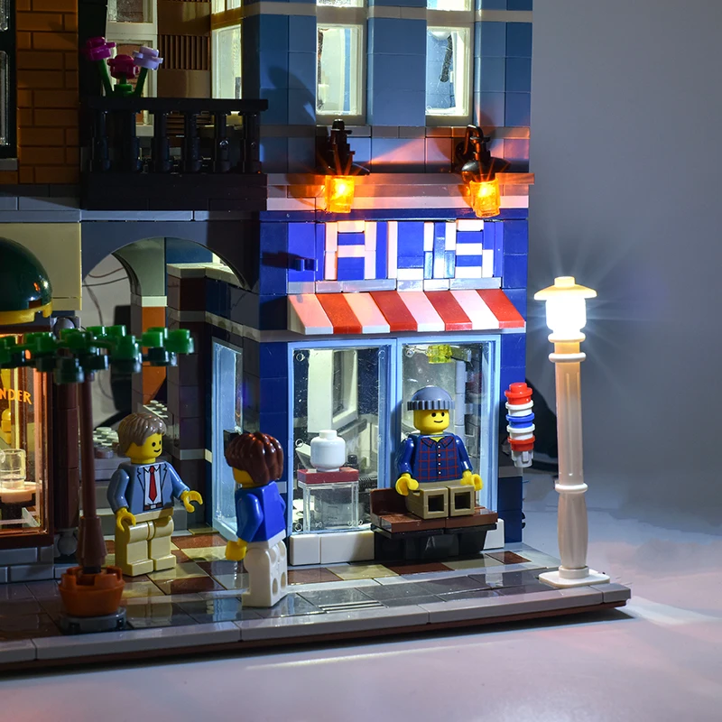 Led Light Kit for LEGO Detectives Office 10246 Creative Building with Lamp Ideas Not Include Building Block(Only Led Light Kit)