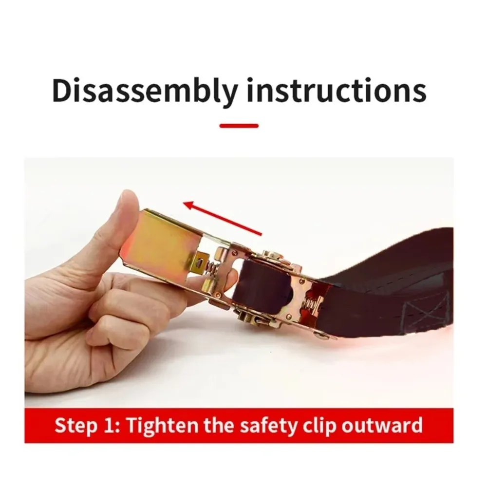 Practical 300/500CM Cargo Strap Ratchet Luggage Strap Adjustable Fastening Straps Non-Slip Lashing Belts