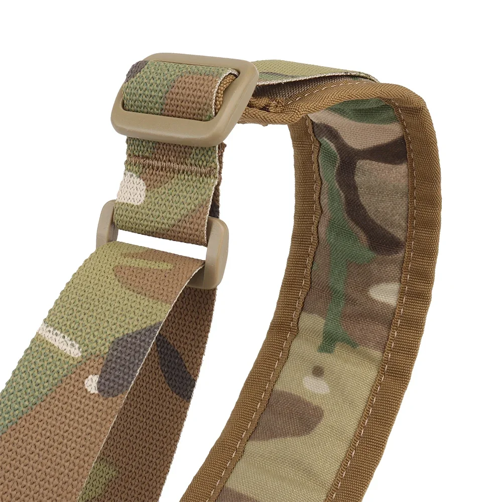 2 Point Sling Ferro Style Combat Modular Shoulder Strap Quick Adjust Rubber Pull Tab M4/AK Sling Airsoft