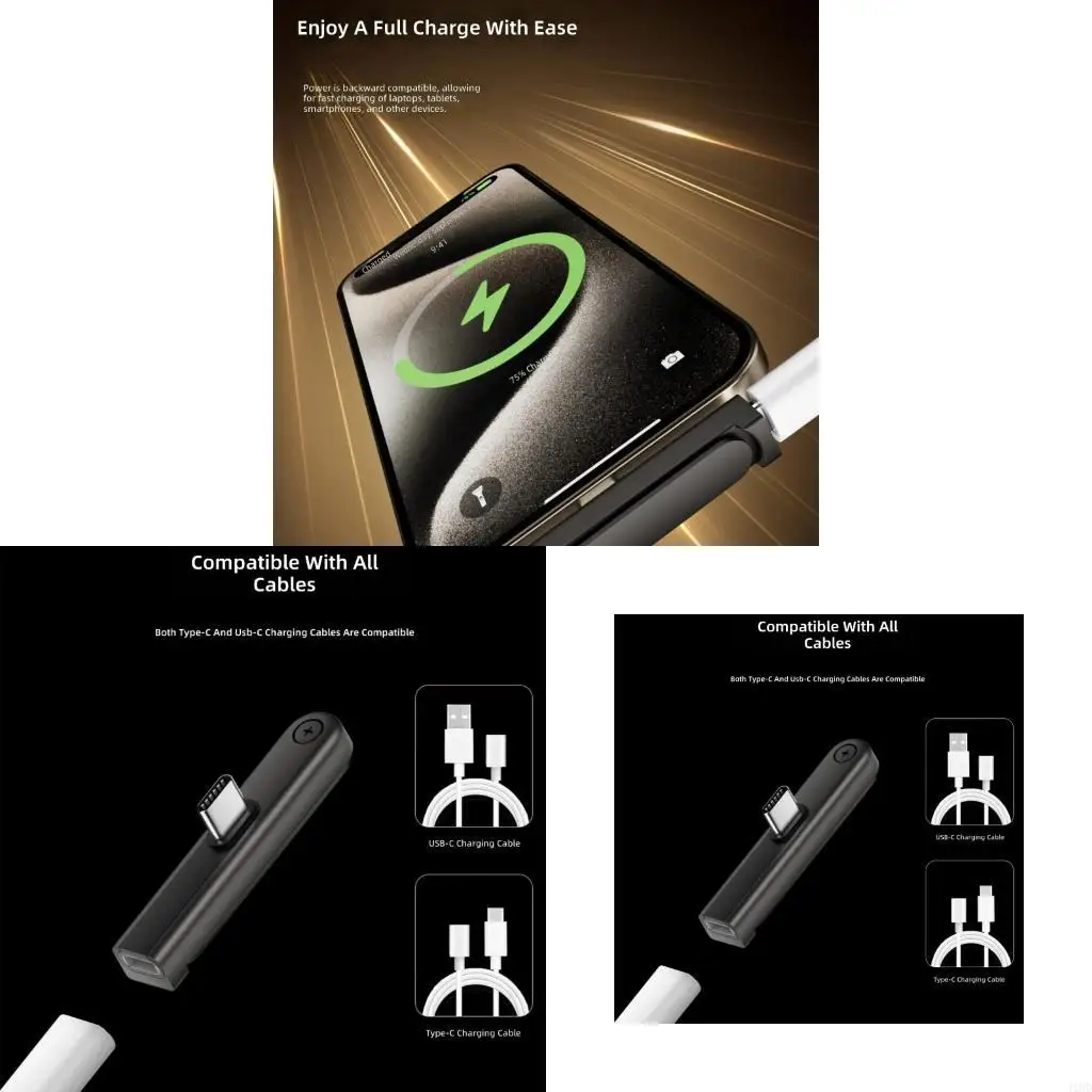 J1HD Durability PD60W Charging Cable Adapter For Devices With Stand Function 480mbps