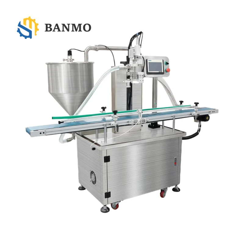 High Precision Rotor Pump Viscous Filling Machine With Stirring Function for Cheese Chocolate Peanut Butter Ketchup Processing