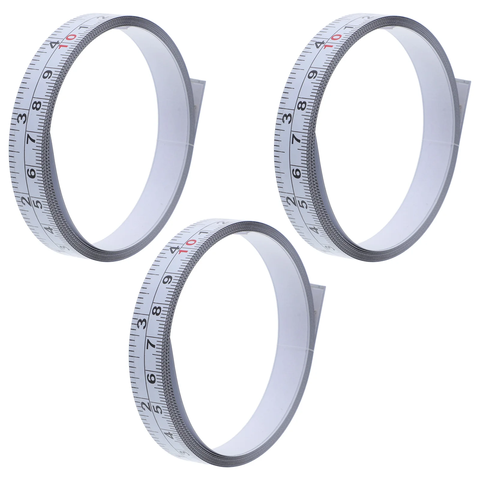 أداة قياس لاصقة قابلة للتقشير واللصق مع موازين إمبراطورية متري ومتانة من الفولاذ المسطح لجدار منشار الطاولة