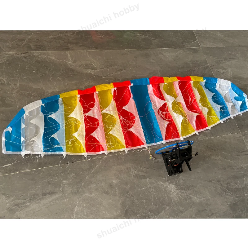 1Set 1.28meters Wingspan RC Paraglider Model 2204 2300KV Brushless Motor Powered Paragliding PNP/RTF Kit Outdoor Flying Toys