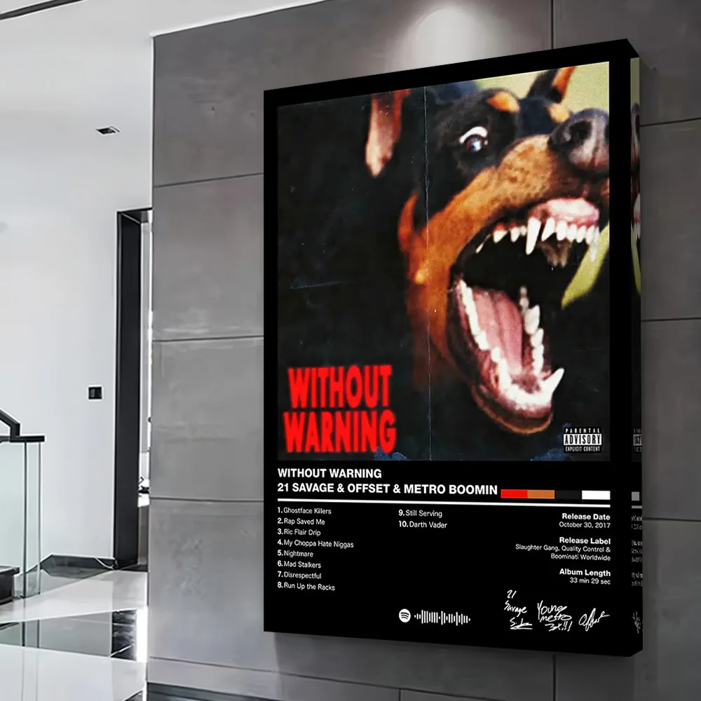21 Savage & Offset & Metro Boomin Printing Poster Customizable Pictures Wall Art Canvas Painting for Bedroom Decoration Room
